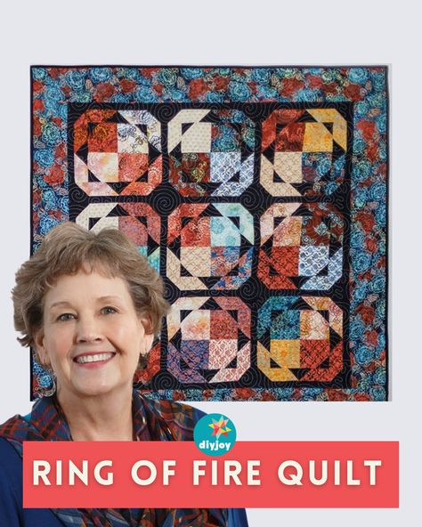 Fire Quilt, Jenny Doan Tutorials, Missouri Quilt Tutorials, Missouri Star Quilt Company Tutorials, Missouri Quilt, Charm Pack Quilts, Layer Cake Quilts, Missouri Star Quilt Company, Quilt Pattern Download