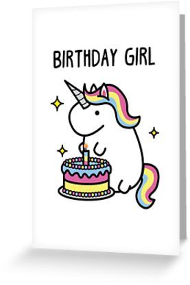 #unicorn #unicornhair #rainbow #unicorns #unicornparty #unicorntribe #unicornbirthday #birthday #birthdaygirl #unicorngifts #unicorncard #greetingcard #birthdaycard #redbubble #unicornvibes Unicorn Things, Birthday Girl T Shirt, Unicorn Birthday Cards, Old Birthday Cards, Real Unicorn, Unicorn Card, Unicorn Crafts, Unicorn Hair, Unicorn Lover