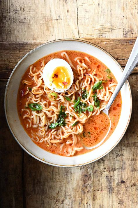 Gochujang Potato Stew, Ginger Noodle Soup, Gojuchang Noodles, Gochujang Soup, Asian Noodle Soup, Rice Noodle Soup, Gochujang Noodles, Korean Noodle Soup, Gochujang Recipe