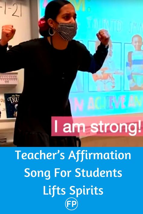 Pre K Affirmations, Student Affirmations Classroom, Motivational Songs For Students, Positive Quites, Song For Her, Classroom Motivation, People On Social Media, Street People, Classroom Songs