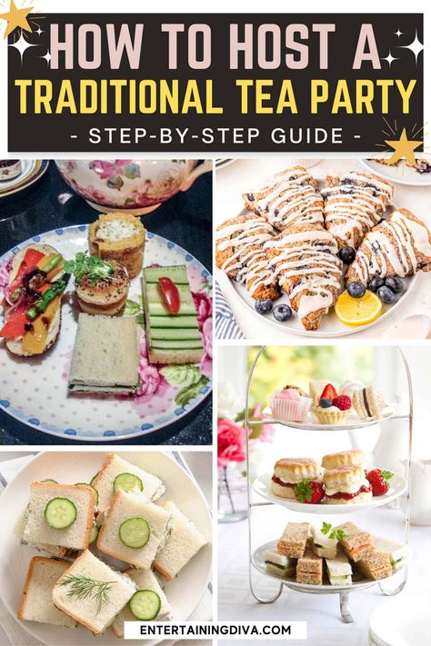 How To Host A Traditional Tea Party Traditional Tea Party, Hosting A Tea Party, Oatmeal Applesauce Cookies, Scones And Clotted Cream, Bridgerton Party, Serving Buffet, Tea Afternoon, Tea Treats, Tea Party Ideas