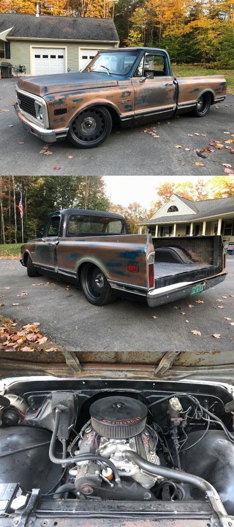 nicely customized 1972 Chevrolet C 10 pickup vintage C10 Trucks For Sale, Chevy C10 Custom, 1967 Chevy Truck, Vintage Trucks For Sale, Custom Trucks For Sale, 67 72 Chevy Truck, 72 Chevy Truck, Lowrider Trucks, Sport Truck