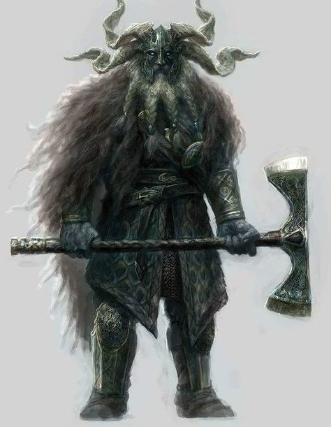 Jarl Storvald | The hanged Three Wiki | Fandom Storm Giant Art, Half Minotaur, Chris Rahn, Half Giant, Giant Warrior, Viking Gods, Storm Kings Thunder, Frost Giant, 다크 판타지