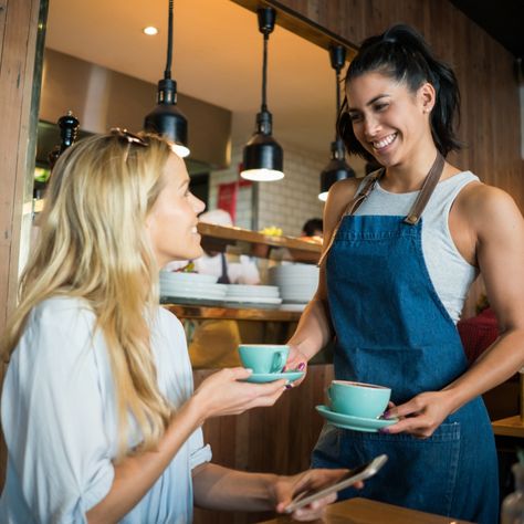 Who is looking after your customers today? #bestpersonforthejob #customerservice #smile #training #productknowledge #customerexperience #makeitpositive Happy Cafe, Caramel Pudding, Wine Desserts, Serving Drinks, Lunch Time, Trending News, Diner, Coffee Shop, Cafe