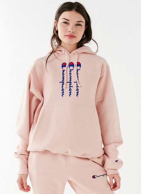 Champion Sweats, Chic Fall Fashion, Bandage Jumpsuits, Unicorn Horn, A Unicorn, Big Fashion, Cozy Outfit, Fashion 2018, Pink Hoodie