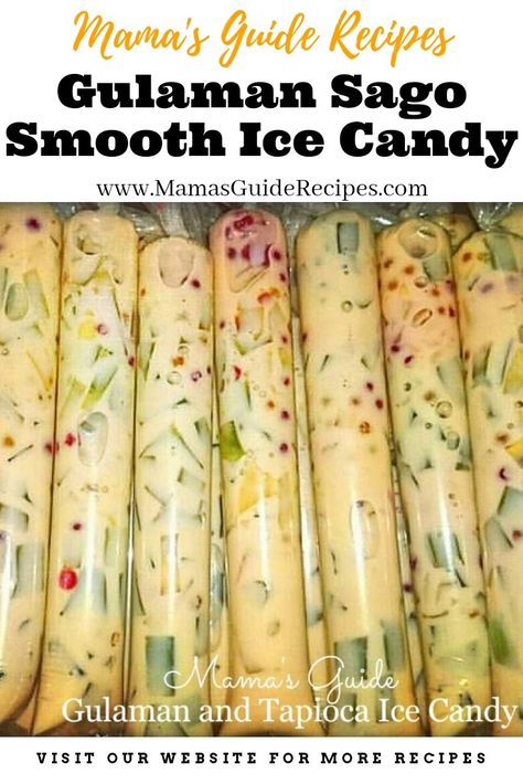 Gulaman and Sago Ice Candy (Smooth Ice Candy) Resep Makanan Beku, Filipino Dessert Recipes, Pinoy Dessert, Philippines Recipes, Filipino Food Dessert, Food Business Ideas, Ice Candy, Philippines Food, Resep Diet