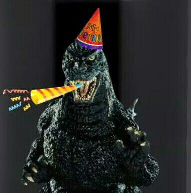 HAPPY BIRTHDAY GODZILLA Happy Birthday Godzilla, Godzilla Party, Godzilla Birthday Party, Godzilla Kong, Godzilla Birthday, Godzilla Funny, Godzilla 2, Birthday Memes, Japanese Monster