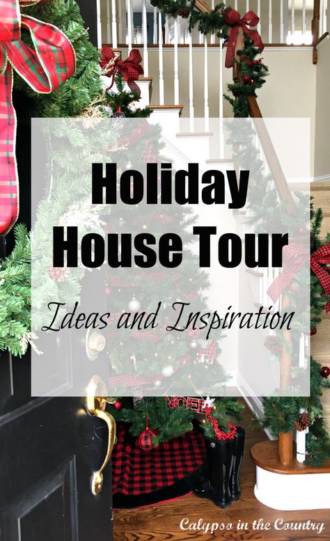 Holiday House Tour - colorful ideas for a traditional Christmas.  #christmasdecor #housetour #christmasdecorideas #holidaydecor #christmasdecorations #christmastree Provincial Stain On Red Oak, Minwax Provincial Stain, Christmas Decor House, Navy Dining Room, After Christmas Decorating Ideas, Minwax Provincial, Holiday House Tours, Provincial Stain, Neutral Holiday Decor