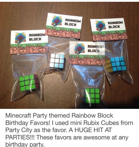 party favor Minecraft Party Favors, Diy Minecraft Birthday Party, Minecraft Party Decorations, Minecraft Theme, Diy Minecraft, Minecraft Birthday Party, Birthday Party Crafts, 9th Birthday Parties, Minecraft Birthday