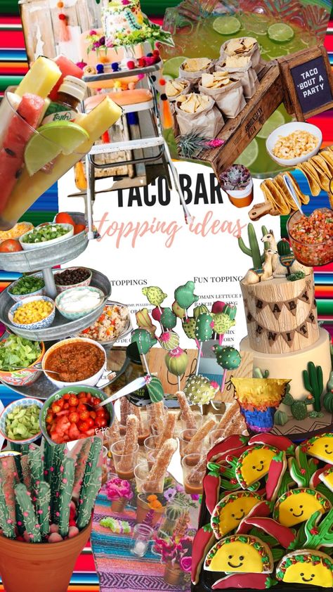 Taco birthday theme Birthday Tacos, Taco Birthday, Taco Bar, 16th Birthday Party, 16th Birthday, Birthday Theme, Nice Tops, Birthday Parties, Tacos