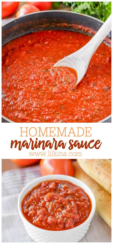 Homemade Marinara Sauce, Marinara Sauce Recipe, Marinara Sauce Homemade, Homemade Marinara, At The Store, Sauce Tomate, Meat Sauce, Homemade Sauce, Marinara Sauce