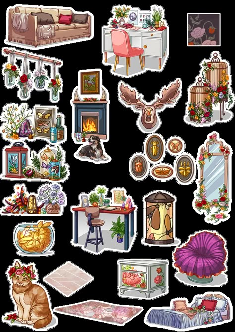 VIP Champagne Boxes: New Avatars, Items and Furniture! | PIMD Forum Champagne Box, Drawing Rooms, Holiday Furniture, Indie Game Art, Summer Furniture, Spring Furniture, Winter Furniture, Cute Furniture, Props Art