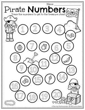 Pirate Learning Activities, Pirate Worksheets Preschool, Pirate Tracing, Pirate Worksheets, Pirate Alphabet, Pirate Maths, Trace Worksheet, Pirate Preschool, Preschool Binder