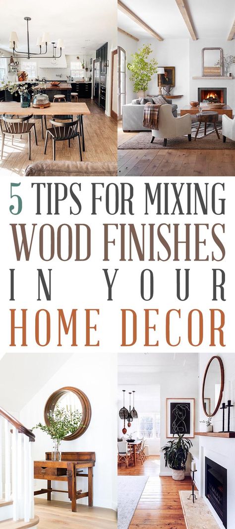 Hickory Floors Living Room, Mixed Woods Living Room, Cherry Wood Floors Living Room, Mixing Woods, Tigerwood Flooring, Mixing Wood Tones, Dark Wood Floors Living Room, Wood Living Room Decor, Organic Dining Room