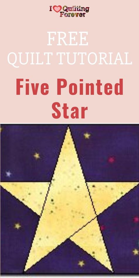 Five Pointed Star is listed on our Top 3 Free 5 Point Star Quilt Pattern. Click the link to see the FREE Quilt tutorial. Star Quilt Blocks Sewing Patterns, Five Point Star Quilt Block, Simple Star Quilt Patterns, Star Blocks Pattern, Paper Piece Star Free Pattern, Paper Piecing Stars Free Pattern, Showering Stars Free Quilt Pattern, 5 Pointed Star Quilt Pattern, Five Point Star Quilt Pattern