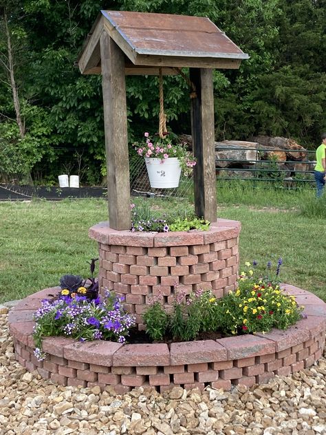 Landscape Around Well Pump, Decorative Well Pump Covers, Outdoor Well Cover Ideas Front Yards, Lighthouse Well Pump Cover, Rustic Well Pump House, Well Pump Cover, Pump Covers, Well Cover, Pump Cover