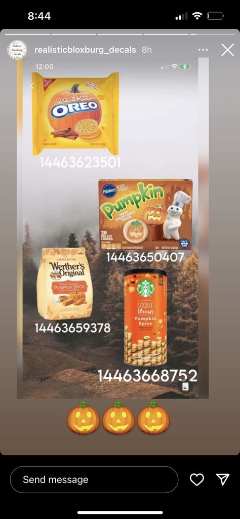 Bloxburg Cookie Decal Codes, Werthers Original, Decals Codes, Pumpkin Spice Cookies, Bloxburg Decals Codes, Decal Codes, Bloxburg Decals, Bloxburg Decal Codes, Sugar Cookie Dough