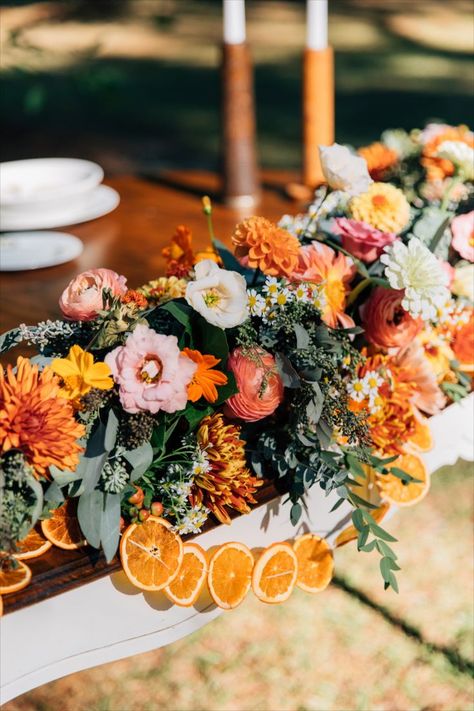 Bright dried oranges are hand strung to glisten in a sun soaked window, intertwine throughout floral arrangements, weave down the center of your table or accent your home decor. 

After playing it cool all year, this dehydrated orange garland is ready to shine during the holidays draped around your Christmas tree or fraser fir trimmings. Dehydrated Oranges, Dried Orange Garland, Orange Wedding Decorations, Dried Citrus, Mexican Themed Weddings, Fruit Wedding, Citrus Wedding, Lemon Flowers, Garland Nursery