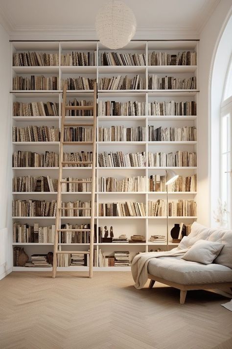 Home Library Aesthetic, Beautiful Home Library, Bookshelf Aesthetic, Home Library Rooms, Home Office Library, Library Aesthetic, Home Library Design, Home Libraries, Inviting Home