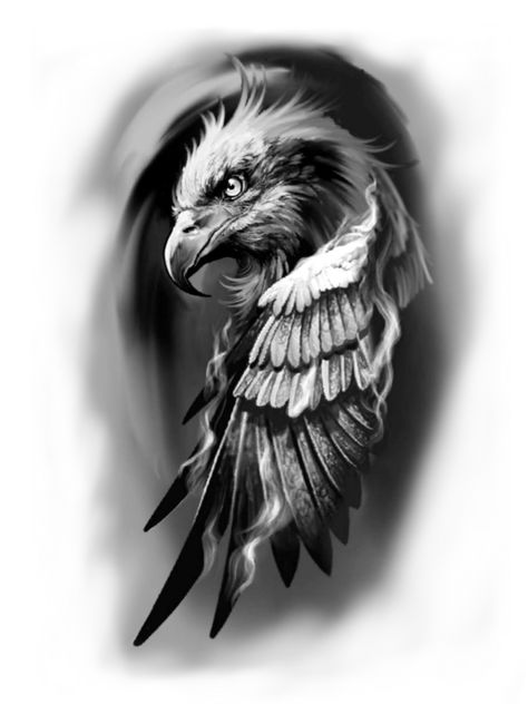 Bald Eagle Tattoo Design, Eagle Tattoo Designs, Eagle Wing Tattoos, Eagle Head Tattoo, Bald Eagle Tattoos, Half Sleeve Tattoo Stencils, Small Tattoo Placement, Catrina Tattoo, Wolf Tattoo Sleeve