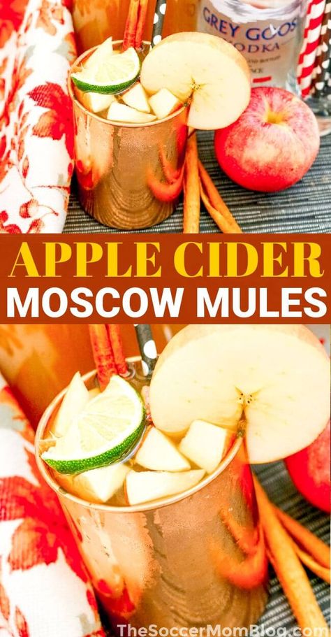 Apple Pie Mule, Apple Cider Crown Apple, Fall Inspired Moscow Mules, Apple Cider Moscow Mule Pitcher, Moscow Mule Flavors, Carmel Vodka Apple Cider Fall Drinks, Holiday Moscow Mule Pitcher, Apple Cider Mule Recipe, Crown Apple Cider