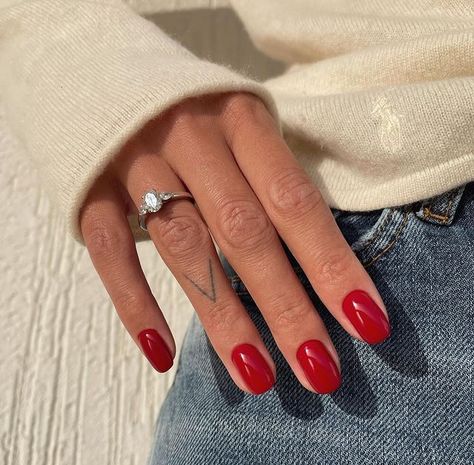 Red Nail, Nails Inspo, Manicure And Pedicure, Red Nails, Manicure, Nails, Red, Beauty, Quick Saves