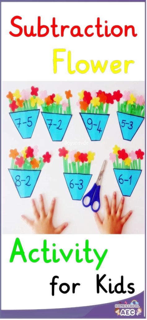 Preschool Subtraction Activities for Kids #preschoolsubtraction #subtractionactivities #subtractioncrafts #mathsubtractionactivities #subtractionforkids #mathactivitiesforkids Adding And Subtracting Activities Preschool, Addition And Subtraction Preschool, Subtraction Activity For Kindergarten, Subtraction Activities Preschool, Teaching Addition And Subtraction Kindergarten, Preschool Subtraction Activities, Adding Activities Kindergarten, Subtraction Activities For Preschool, Math Flower Activities Preschool