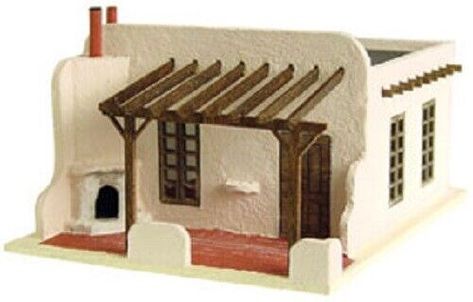 Find many great new & used options and get the best deals for Dollhouse Miniature Adobe House Kit -- 1:144 Scale at the best online prices at eBay! Free shipping for many products! Southwest House, House Patio, Adobe House, Clay Houses, Dollhouse Kits, Ceramic Houses, Miniature Houses, Southwest Style, Room Box