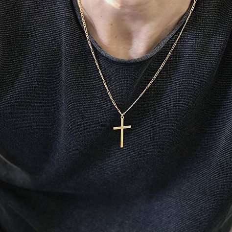 Money Necklace, Cross Necklace For Men, Pendant Necklace Simple, Gold Link Chain, Mens Haircuts Fade, Photo Necklace, Necklace Simple, Christian Jewelry, Necklace For Men