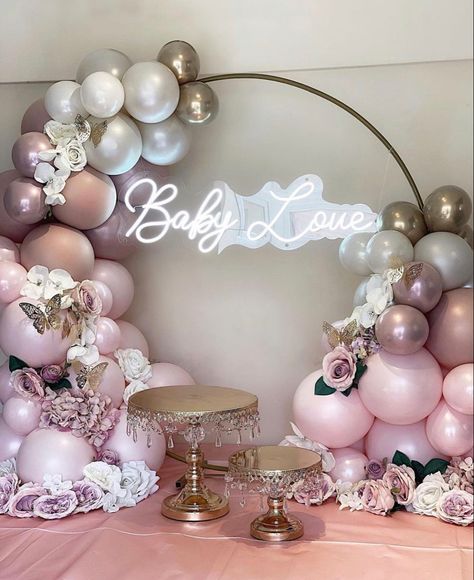 Decoration Communion, Backdrop Balloon, Birthday Deco, Baby Shower Princess Theme, Birthday Party Theme Decorations, Sweets Gift, Rainbow Baby Shower, Baby Shower Princess, Princess Theme