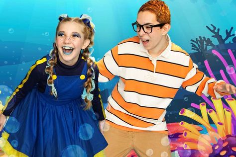 Diy Dory Costume, Finding Nemo Costume Diy, Finding Nemo Jr, Finding Dory Costume, Dory Costume, Finding Nemo The Musical, Finding Nemo Costume, Finding Nemo Characters, Nemo Costume