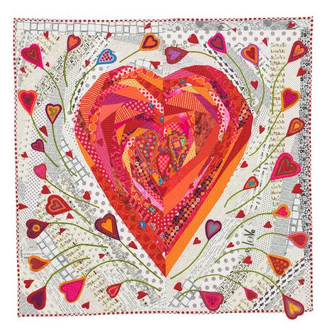 Go to product Heart Quilt Pattern, Quilt Modernen, My Funny Valentine, Heart Quilt, Scrappy Quilts, Mini Quilts, Quilt Block Patterns, Small Quilts, Quilt Kit