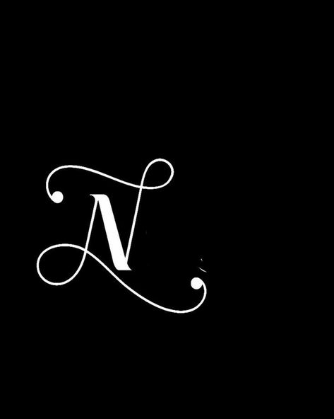 N Name Signature, N Signature Ideas, N Letter Images, N Wallpaper Letter Aesthetic, N Letter Design, Letter N Logo, N Logo Design, Floral Monogram Letter, Friendship Quotes Images