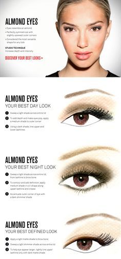 Image result for how to do makeup for brown almond shaped eyes Make Up Yeux, Downturned Eyes, Eyeliner For Almond Eyes, Eye Shape Makeup, Almond Eye Makeup, Everyday Eyeshadow, Almond Shaped Eyes, Almond Eyes, How To Do Makeup