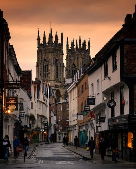 York UK at dusk #city #cities #buildings #photography England Aesthetic, York Uk, York England, York Minster, Uk Photography, York University, City Aesthetic, Travel Photographer, Urban Landscape