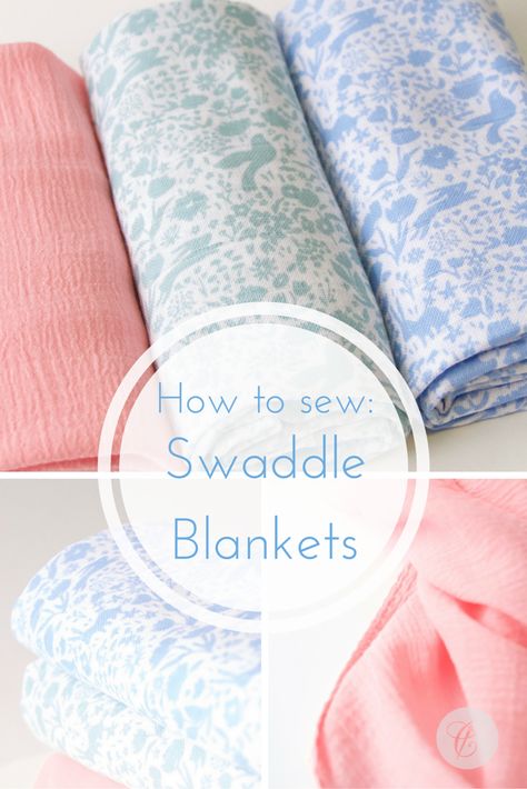 Swaddle Pattern, Baby Blanket Tutorial, Trendy Baby Blankets, Diy Baby Blanket, Trendy Sewing Projects, Trendy Sewing Patterns, Diy Bebe, Diy Baby Gifts