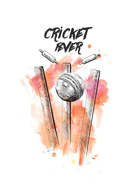 Love Cartoons Aesthetic, Sports Day Poster, Cricket Logo Design, Freehand Sketch, Cricket Logo, Camera Cartoon, Cricket Poster, Cricket Ball, Sports Painting