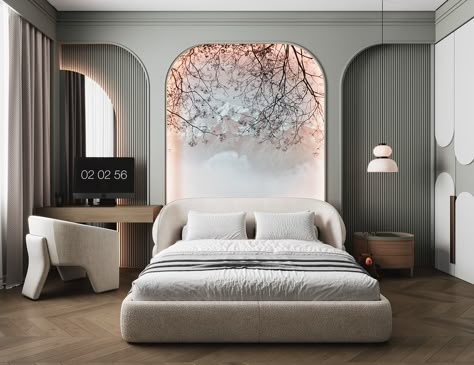 Bed Panelling Modern, Bed Back Wall, Kids Room Bed, Bed Back Design, Latest Living Room Designs, Interior Design Your Home, Modern Bedroom Interior, Bed Design Modern, Best Bedroom