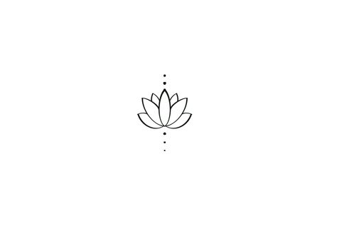 Minimal Lotus Tattoo Design, Tiny Yoga Tattoos For Women, Lotus Minimal Tattoo, Lotus Tattoo Aesthetic, Small Bali Tattoo, Lotus Behind Ear Tattoo, Lotus Tattoo Simple, Small Lotus Tattoos For Women, Small Lotus Tattoo Design