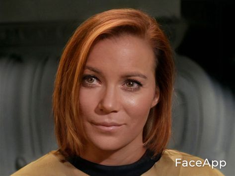 Star Trek TOS with ‘FaceApp’ (My Gallery of 45 pictures) | TrekkerScrapbook Star Trek Concept Art, Star Trek Continues, Scifi Movies, Star Trek Crew, Start Trek, Captain Janeway, Star Trek 1966, Star Trek Spock, Star Trek Funny