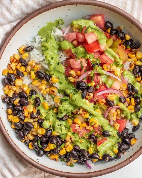 Black Bean And Rice Bowl, Black Bean Rice Bowl, Bean Rice Bowl, Rice Bowls Vegetarian, Black Bean Bowls, Black Bean Bowl, Black Bean Rice, Bean Bowl, Bean Rice