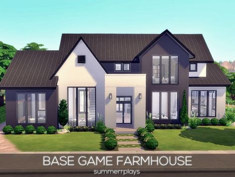 Sims 4 Family House, Sims 4 Modern House, The Sims 4 Lots, Modern Family Home, Modern Family House, Sims Freeplay Houses, Die Sims 4, Sims 4 Family, Sims 4 House Plans