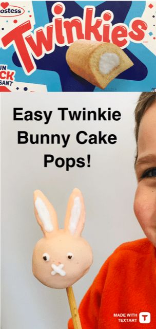 Easy Twinkie Bunny Cake Pops Bunny Cake Pops, Party Blower, Baking From Scratch, Frog Games, Party Blowers, Cake Pops How To Make, Green Craft, 1 Cake, Bunny Cake