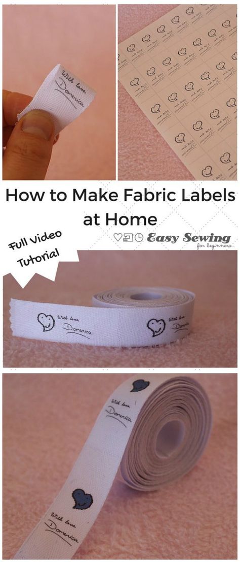 Sewing Labels, How To Make Labels, Beginner Sewing Projects Easy, Quilt Labels, Fabric Labels, Quilting Tips, Sewing Projects For Beginners, Love Sewing, Sewing Tips