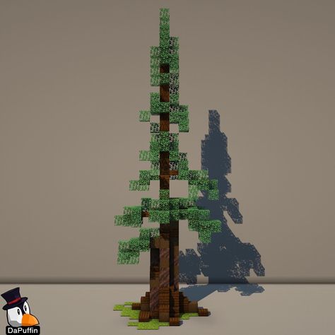 Minecraft Designs Medieval, Minecraft Spruce Tree Design, Minecraft Pine Tree, Spruce Tree Minecraft, Custom Spruce Tree Minecraft, Minecraft Spruce Tree, Minecraft Tree Build, Minecraft Custom Trees, Minecraft Trees Design