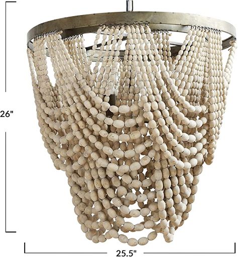 Amazon.com: Beaded Chandelier Rustic Farmhouse Boho Light Fixture with Wooden Beads - 2-Tier Draped Bead Chandelier : Everything Else Boho Light Fixture, Chandelier Rustic, Bead Chandelier, Wood Bead Chandelier, Hello Honey, Wood Chandelier, Farmhouse Boho, Metal Chandelier, Beaded Chandelier