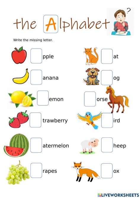 Primary English Activities, Alphabet Activities Kindergarten, Worksheets For Class 1, Basic Vocabulary, English Ideas, Abc Worksheets, English Worksheets For Kindergarten, Kindergarten Reading Worksheets, English Activities For Kids