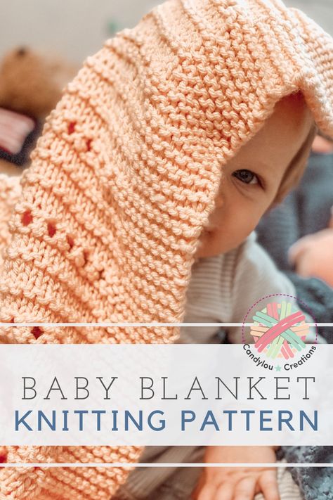 Baby Blanket Knitting Pattern Easy, Small Baby Blankets, Easy Knit Baby Blanket, Knit Baby Blanket Pattern Free, Free Baby Blanket Patterns, Soft Baby Blanket, Crochet Baby Blanket Free Pattern, Knitted Baby Blanket, Blanket Knitting Pattern