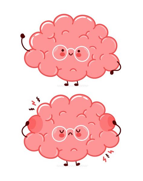 Brain Doodle, Idea Lightbulb, Editing Pngs, Brain Cartoon, Line Cartoon, Happy Human, Brain Illustration, Brain Art, Cartoon Kawaii