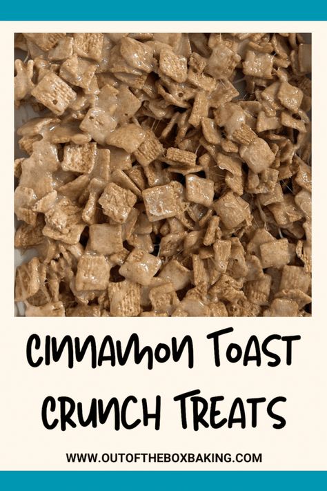 Easy Cinnamon Toast Crunch Treats from Out of the Box Baking Cinnamon Toast Crunch Mix Recipe, Crunch N Munch Recipe, Cinnamon Toast Crunch Treats, Easy Cinnamon Toast, Cinnamon Toast Crunch French Toast, Cinnamon Toast Crunch Bars, Cinnamon Toast Crunch Cereal, Party Mix Recipe, Peppermint Meringues